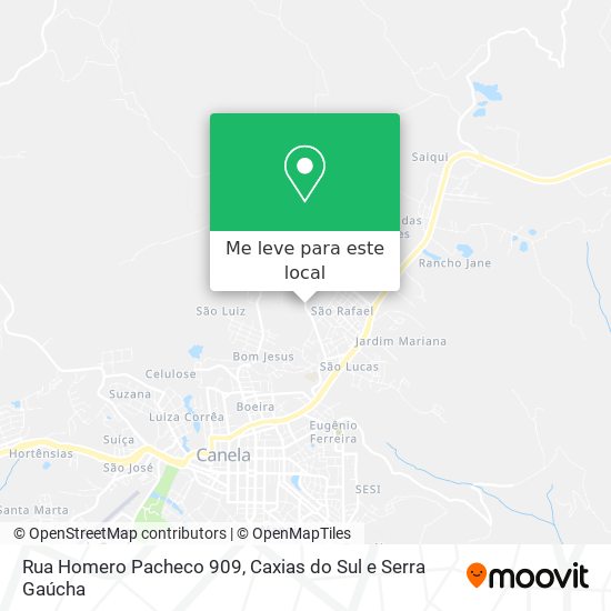 Rua Homero Pacheco 909 mapa