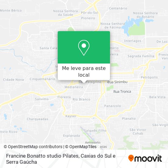 Francine Bonatto studio Pilates mapa