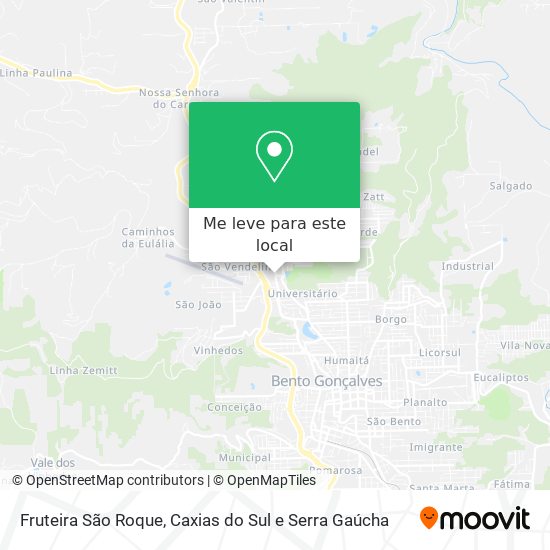 Fruteira São Roque mapa
