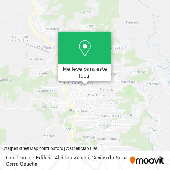 Condomínio Edifício Alcides Valenti mapa