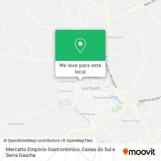 Mercatto Empório Gastronômico mapa