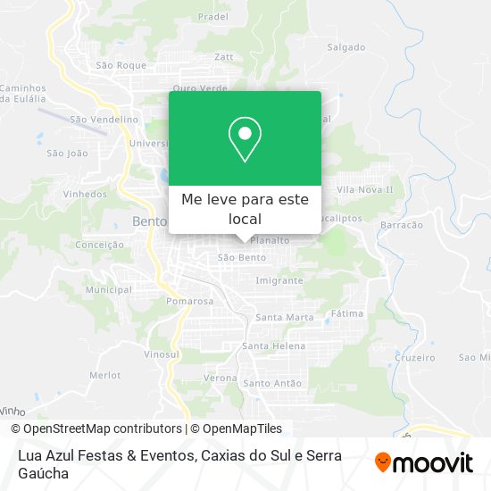 Lua Azul Festas & Eventos mapa