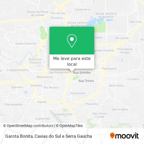 Garota Bonita mapa