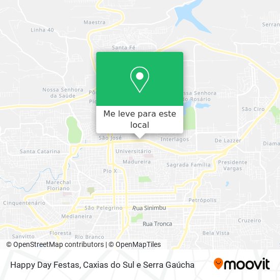 Happy Day Festas mapa