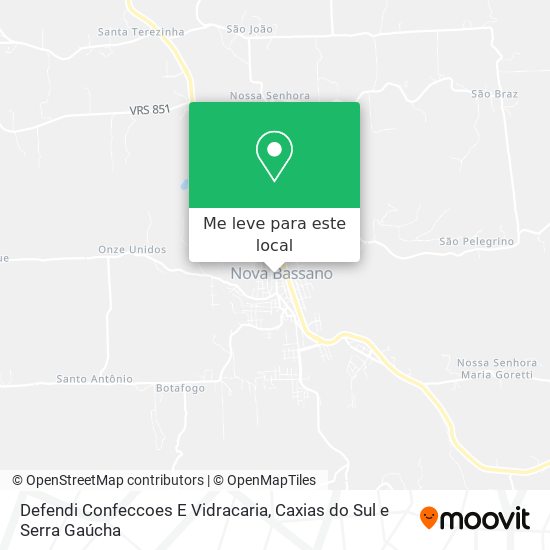 Defendi Confeccoes E Vidracaria mapa