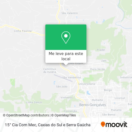 15° Cia Com Mec mapa