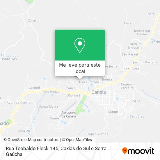Rua Teobaldo Fleck 145 mapa