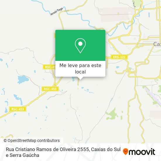 Rua Cristiano Ramos de Oliveira 2555 mapa