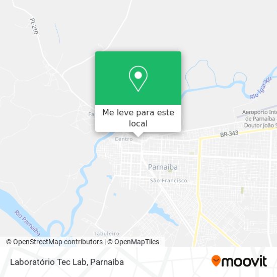 Laboratório Tec Lab mapa
