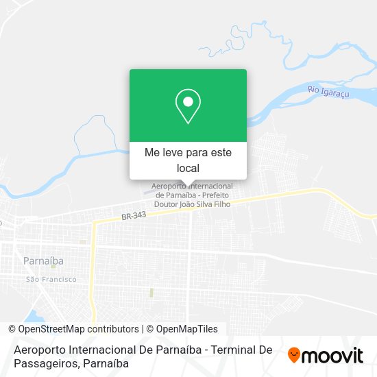 Aeroporto Internacional De Parnaíba - Terminal De Passageiros mapa