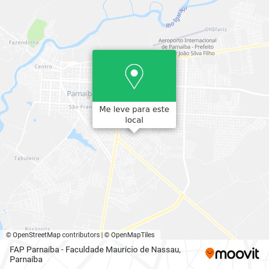 FAP Parnaíba - Faculdade Maurício de Nassau mapa