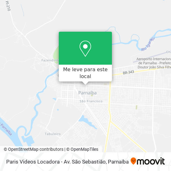 Paris Videos Locadora - Av. São Sebastião mapa