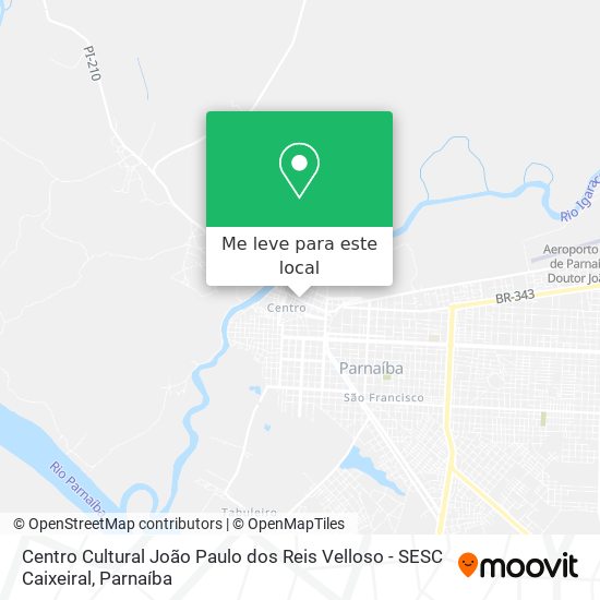 Centro Cultural João Paulo dos Reis Velloso - SESC Caixeiral mapa