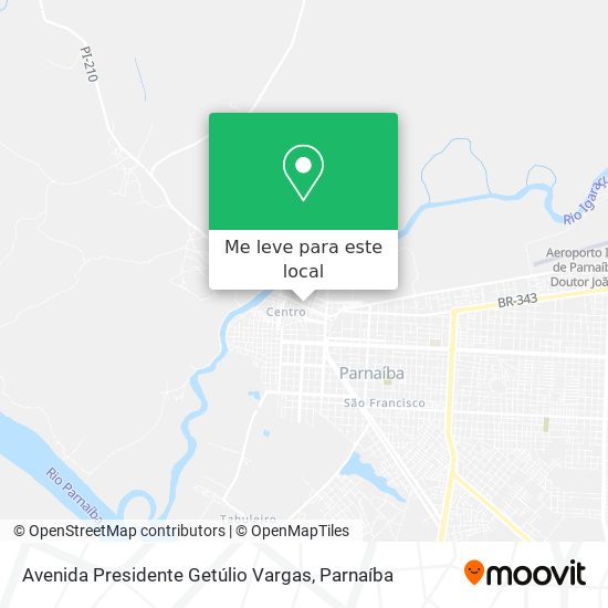 Avenida Presidente Getúlio Vargas mapa