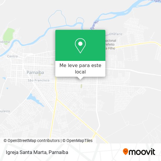 Igreja Santa Marta mapa