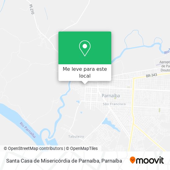 Santa Casa de Misericórdia de Parnaíba mapa