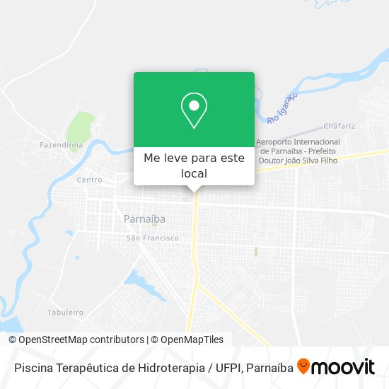 Piscina Terapêutica de Hidroterapia / UFPI mapa