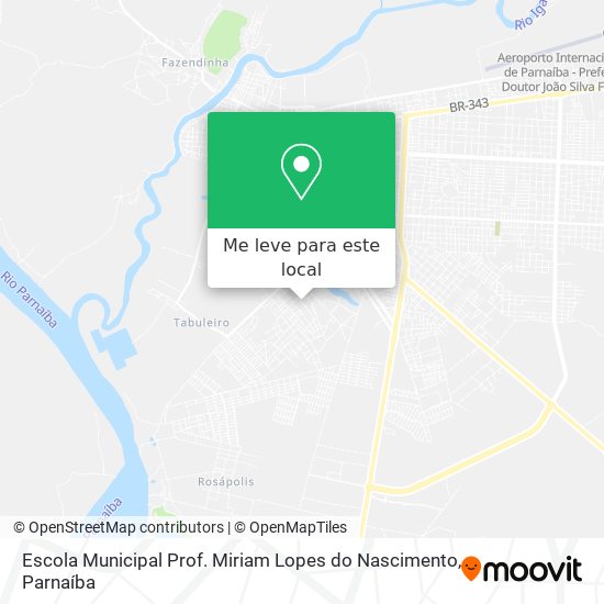 Escola Municipal Prof. Miriam Lopes do Nascimento mapa