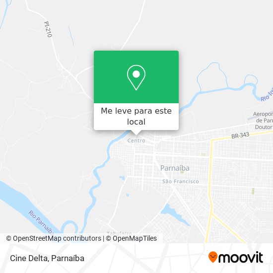 Cine Delta mapa