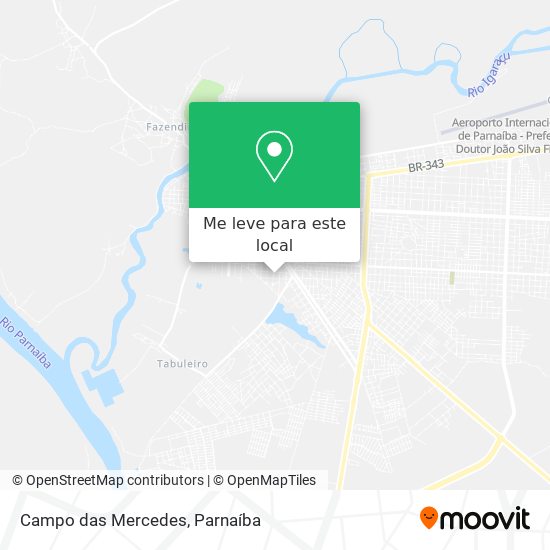 Campo das Mercedes mapa