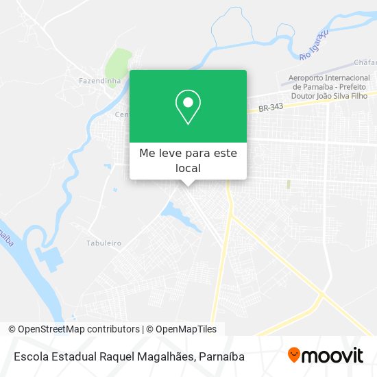 Escola Estadual Raquel Magalhães mapa