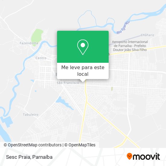 Sesc Praia mapa