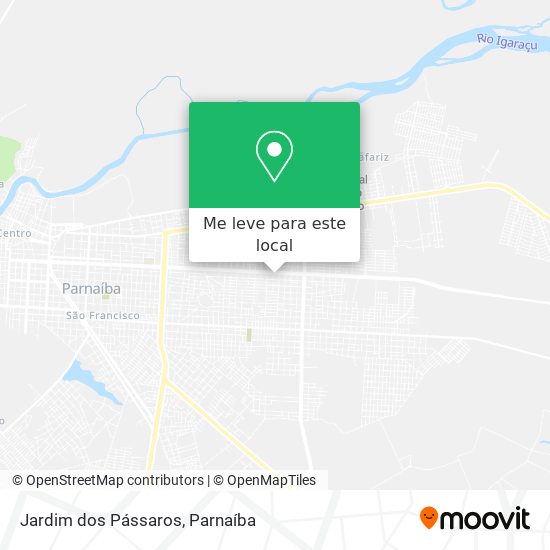 Jardim dos Pássaros mapa