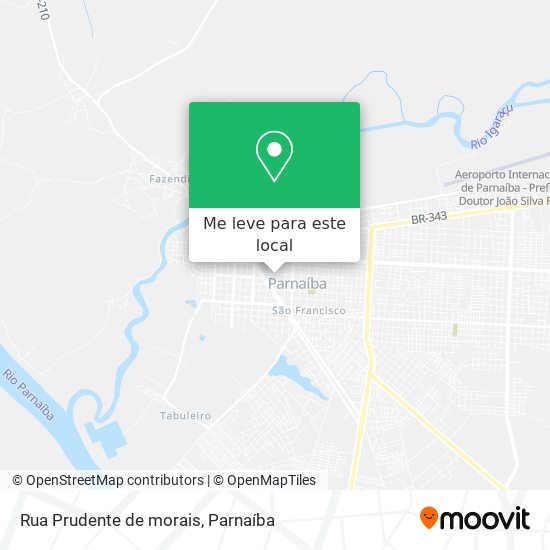 Rua Prudente de morais mapa