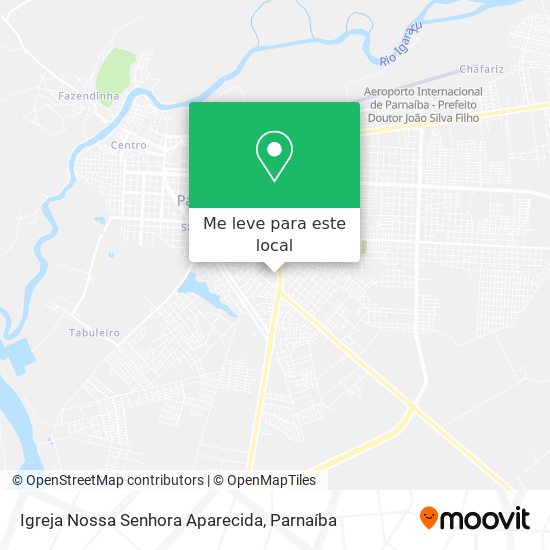 Igreja Nossa Senhora Aparecida mapa