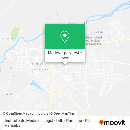 Instituto de Medicina Legal - IML - Parnaíba - PI mapa
