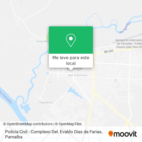 Polícia Civil - Complexo  Del. Evaldo Dias de Farias mapa