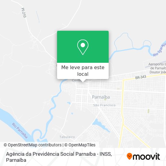 Agência da Previdência Social Parnaíba - INSS mapa