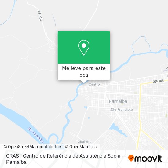 CRAS - Centro de Referência de Assistência Social mapa