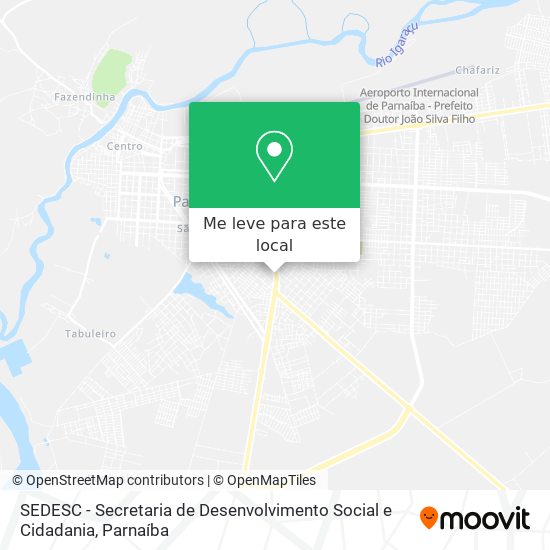 SEDESC - Secretaria de Desenvolvimento Social e Cidadania mapa