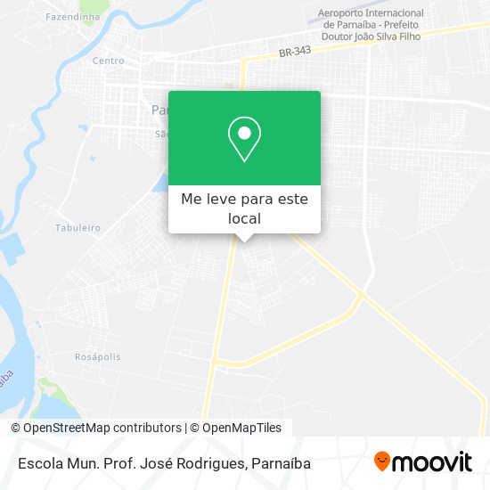 Escola Mun. Prof. José Rodrigues mapa