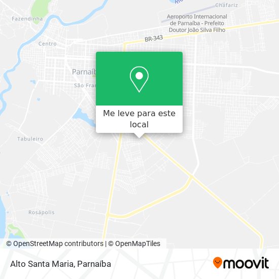 Alto Santa Maria mapa