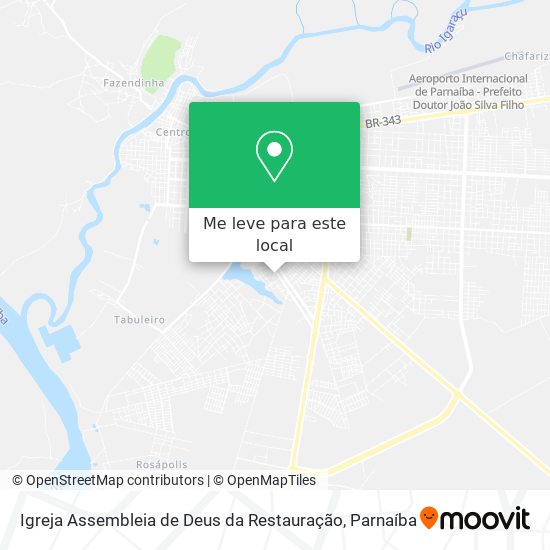 Igreja Assembleia de Deus da Restauração mapa