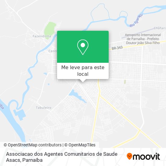 Associacao dos Agentes Comunitarios de Saude Asacs mapa
