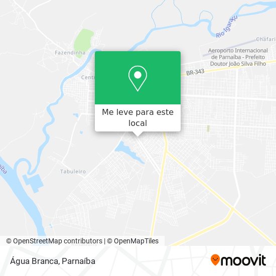 Água Branca mapa