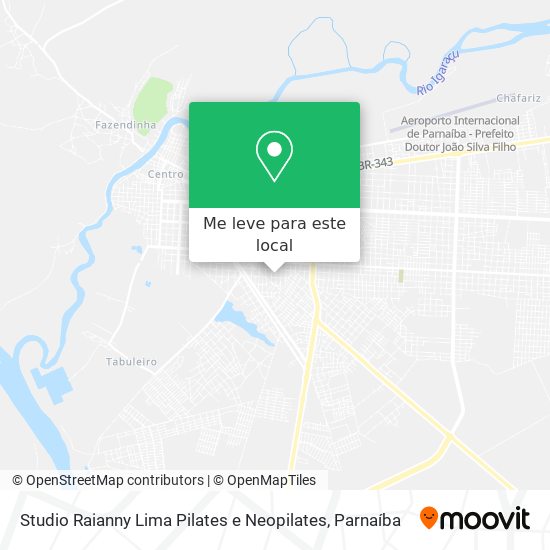 Studio Raianny Lima Pilates e Neopilates mapa