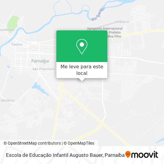 Escola de Educação Infantil Augusto Bauer mapa