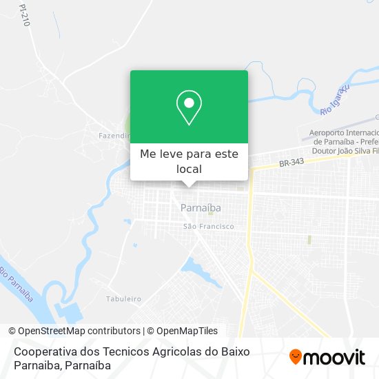 Cooperativa dos Tecnicos Agricolas do Baixo Parnaiba mapa