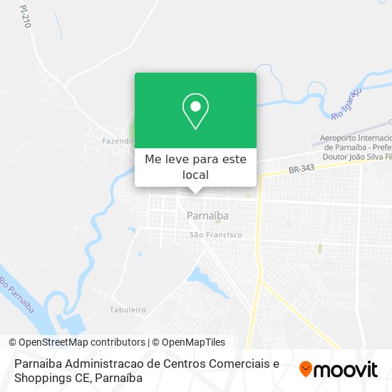Parnaiba Administracao de Centros Comerciais e Shoppings CE mapa