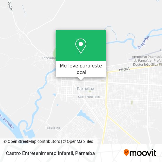 Castro Entretenimento Infantil mapa