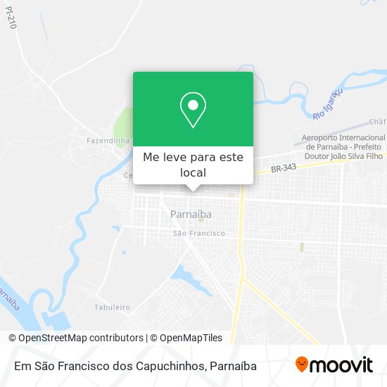 Em São Francisco dos Capuchinhos mapa