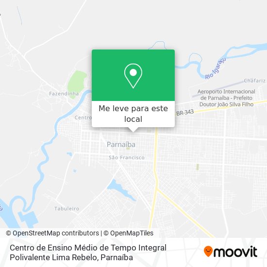 Centro de Ensino Médio de Tempo Integral Polivalente Lima Rebelo mapa