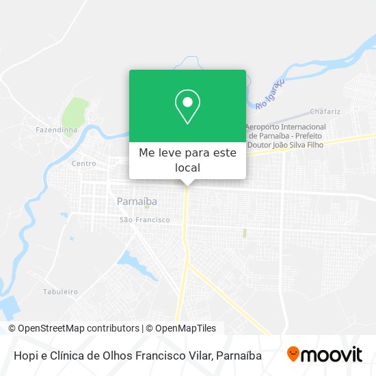 Hopi e Clínica de Olhos Francisco Vilar mapa