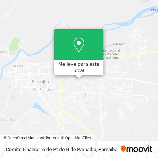 Comite Financeiro do Pt do B de Parnaiba mapa