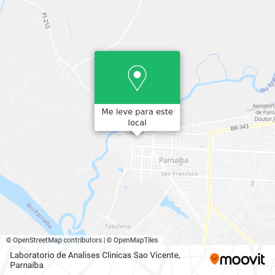 Laboratorio de Analises Clinicas Sao Vicente mapa