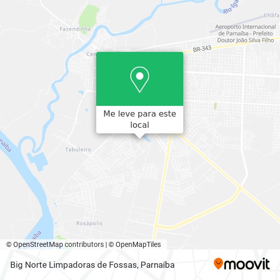 Big Norte Limpadoras de Fossas mapa